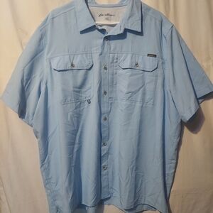 Eddie Bauer Men's Light Blue Shirt